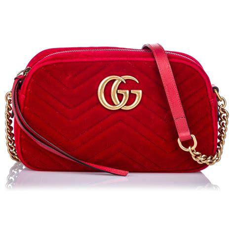 gucci marmont rouge velours|sac marmont gucci.